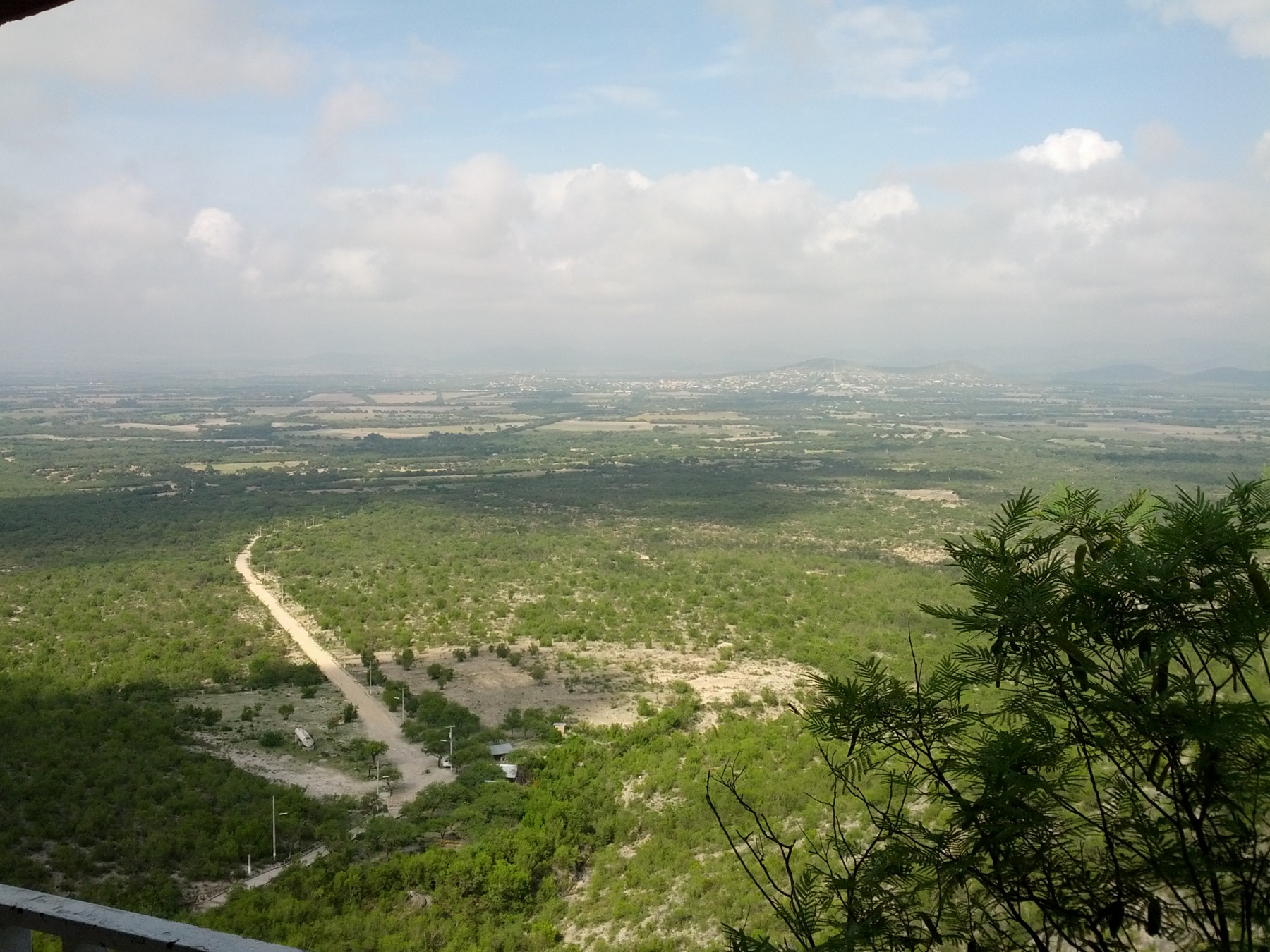 Una vista de Cerritos SLP desde la rinconada